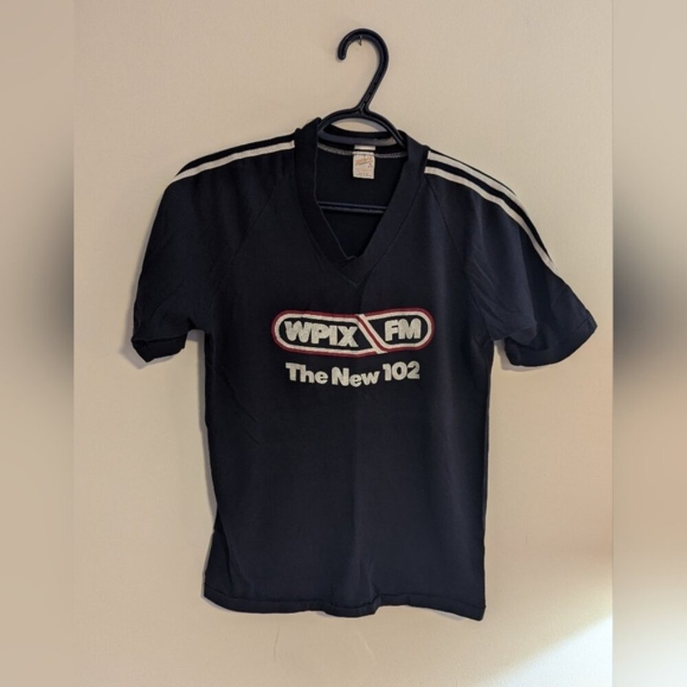 Vintage WPIX FM T-Shirt - Mens Medium - Picture 1 of 3
